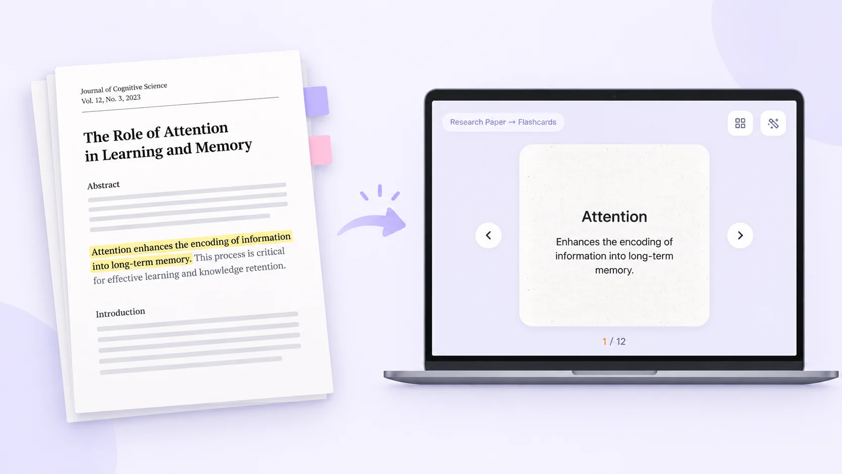 论文资料 → 核心概念闪卡
