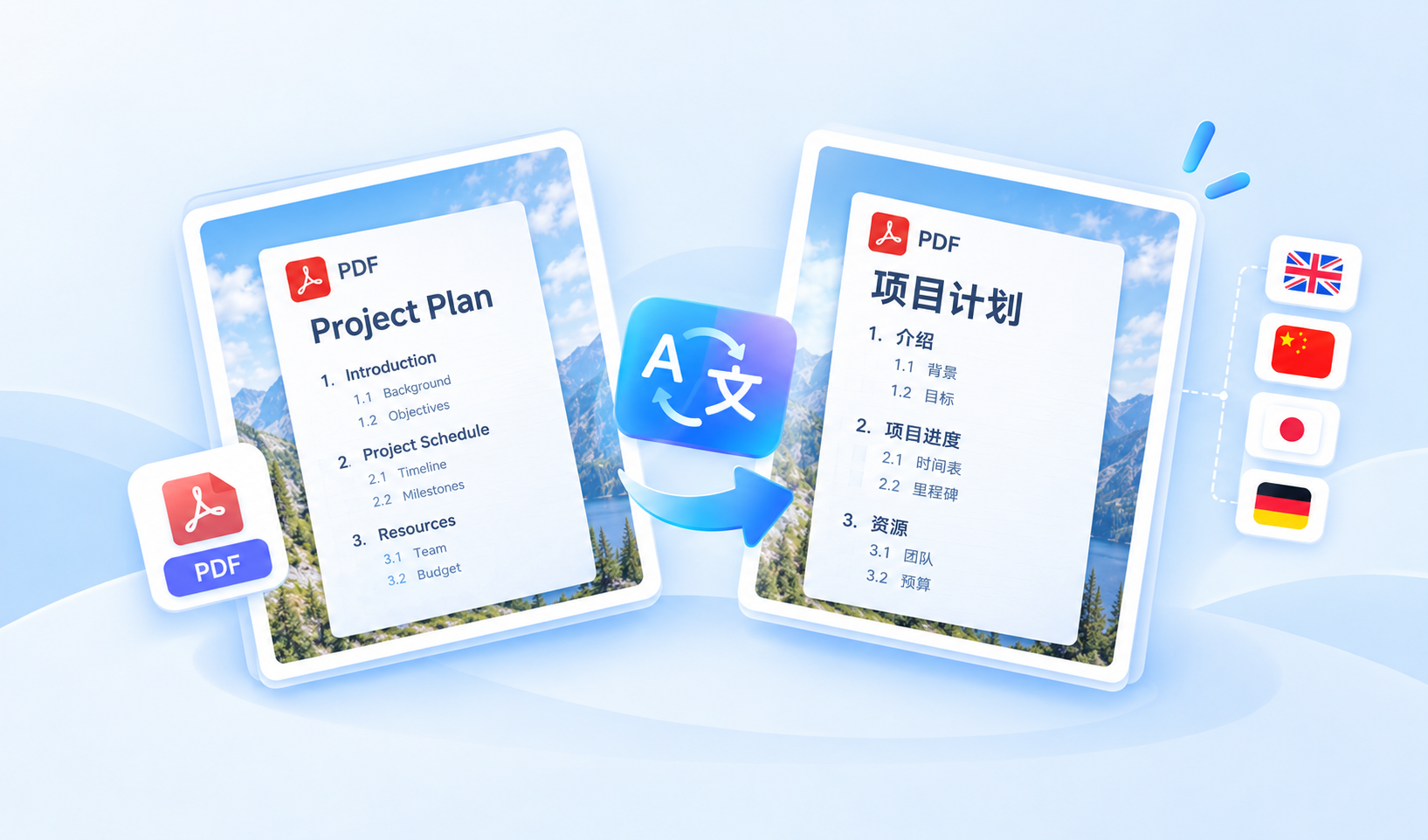 翻译PDF扫描件