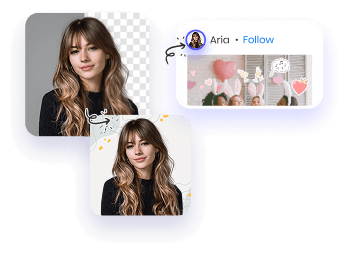 人像抠图并用于社交头像制作