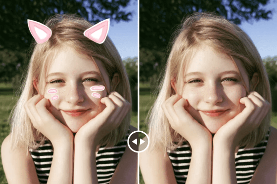 去除照片滤镜和装饰特效