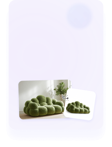 给沙发抠图并制作白底图