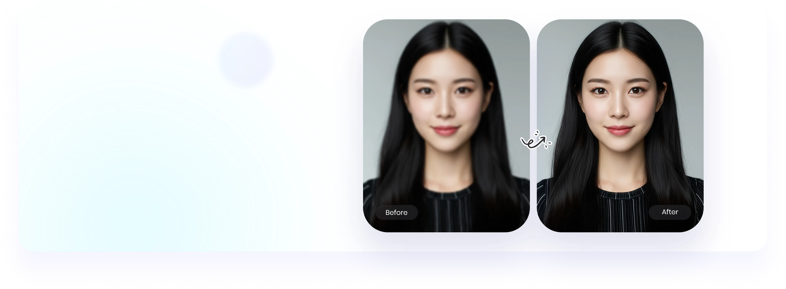 人像照片变清晰处理后画面更自然
