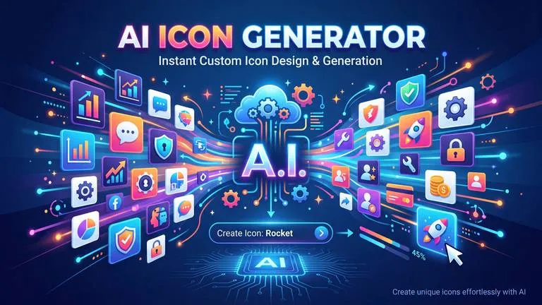 AI 图标生成器，打造精美 UI 设计 | 录咖