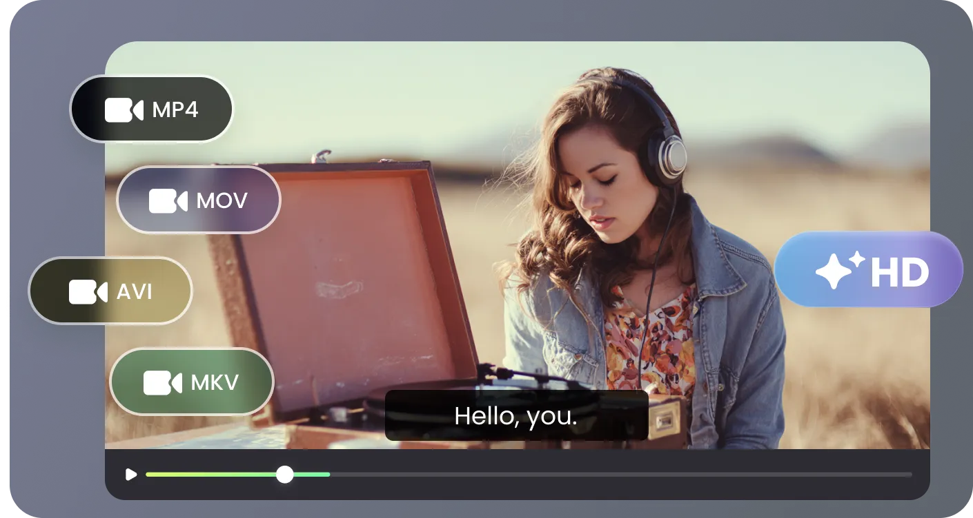 广泛的格式支持