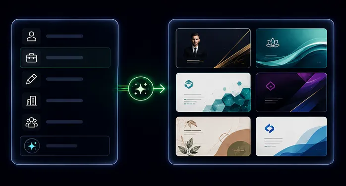 为各种品牌创建名片